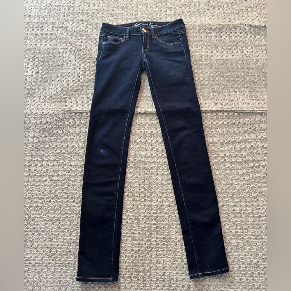 Women's Dark Blue American Eagle Skinny Jeans